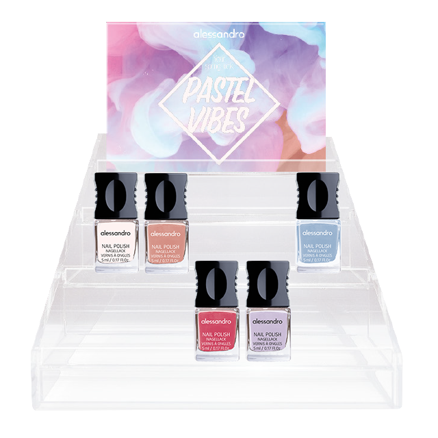 Nagellack Bestückung Look Display Pastel Vibes