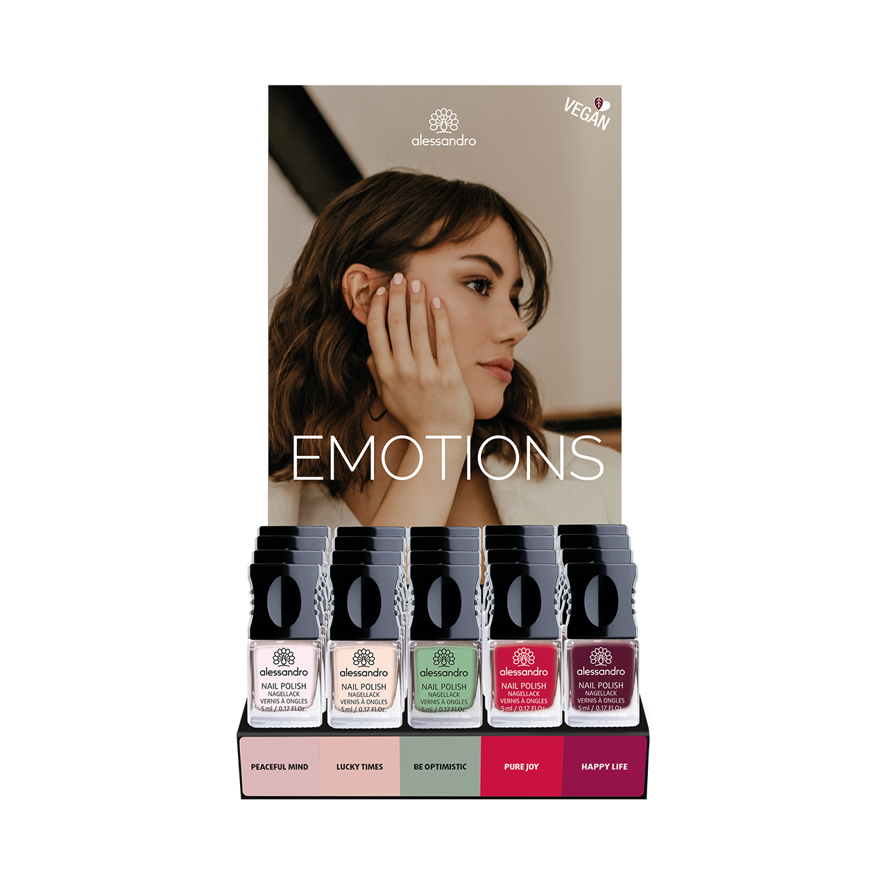 Nagellack Display Emotions